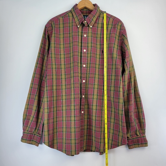 Ralph Lauren Mens Shirt Size XL Plaid Button Down - Picture 6 of 11